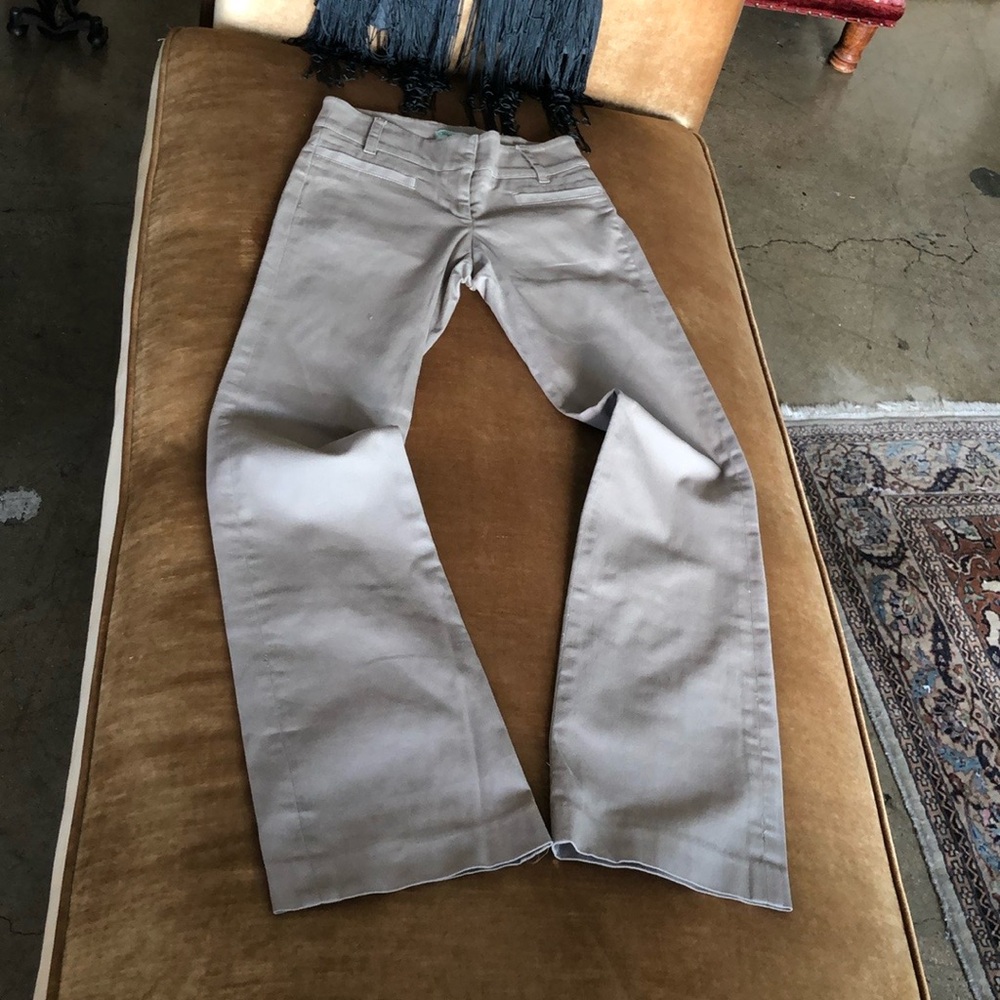 Khaki color New Pants Trousersrs Slacks Size 2 Bit flare bottoms
